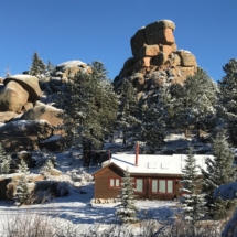 Twin Rock Cabin in Winter